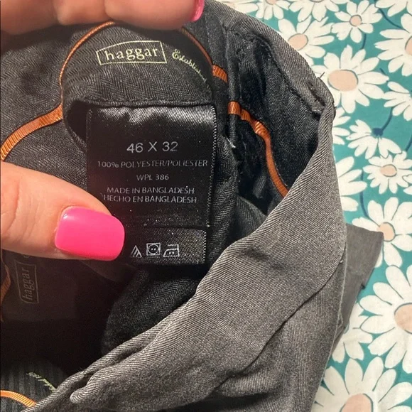 Haggar Charcoal Dress Pants for Men - Picture 3 of 6